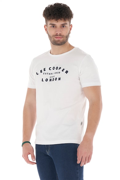 Lee Cooper Тениска с овално деколте и лого Мъже