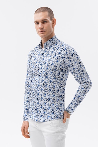 OMBRE Флорална риза с памук Мъже