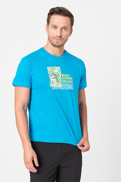 CMP Памучна тениска с тропическа шарка Мъже