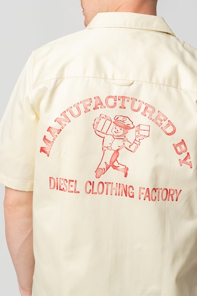 Diesel Риза Mac с къси ръкави и джобове на гърдите Мъже