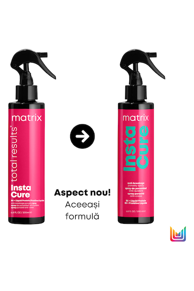 Matrix Spray anti-porozitate cu vitamina B5  Instacure, pentru par uscat si deteriorat, 190ml Femei