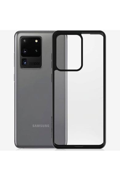 PanzerGlass Husa de protectie  pentru Samsung Galaxy S20 Ultra, Transparenta / Rama Neagra Femei
