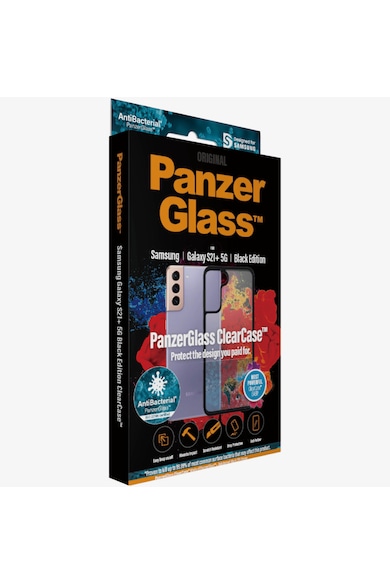 PanzerGlass Husa de protectie  pentru Samsung Galaxy S21+ 5G, Transparentaa / Rama Neagra Femei