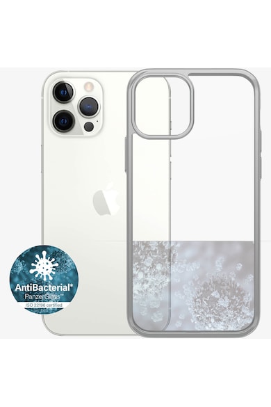 PanzerGlass Husa de protectie  pentru Apple iPhone 12 | 12 Pro, Transparenta / Rama Gri Femei