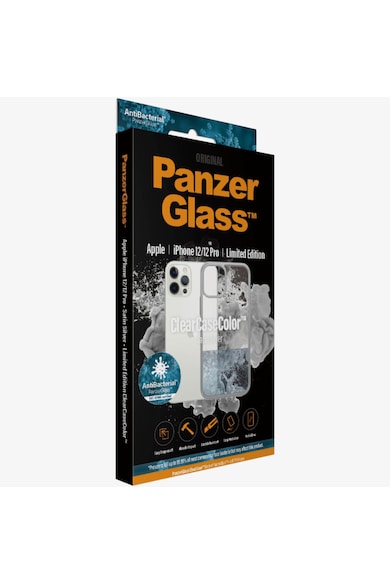 PanzerGlass Husa de protectie  pentru Apple iPhone 12 | 12 Pro, Transparenta / Rama Gri Femei