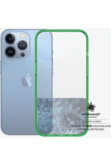 PanzerGlass Husa de protectie  pentru Apple iPhone 13 Pro, Transparenta / Rama Lime Femei