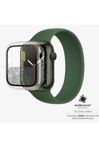 PanzerGlass Калъф  за Apple watch 7, 41 мм, Прозрачен/Черна рамка Мъже