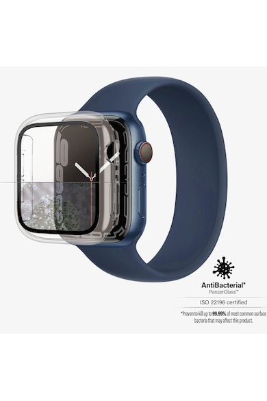 PanzerGlass Калъф  за Apple watch 7,45 мм, Прозрачен/Черна рамка Мъже