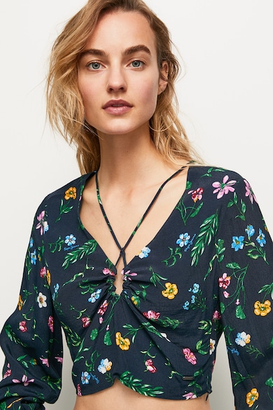 Pepe Jeans London Gracia mintás crop felső női