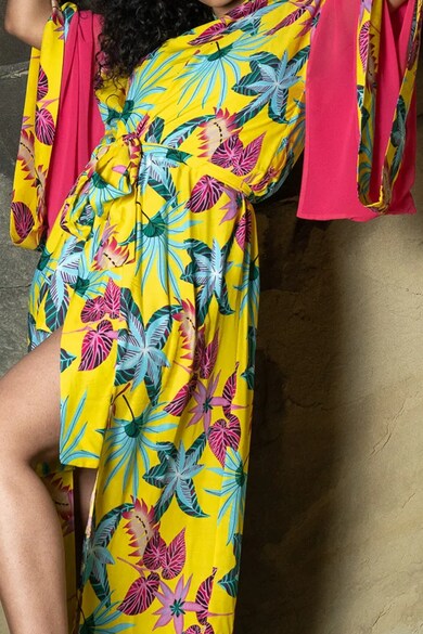 Chimono Chimono cu imprimeu floral, Multicolor Oh Kimono (CLR110-MULTICOLOR ...