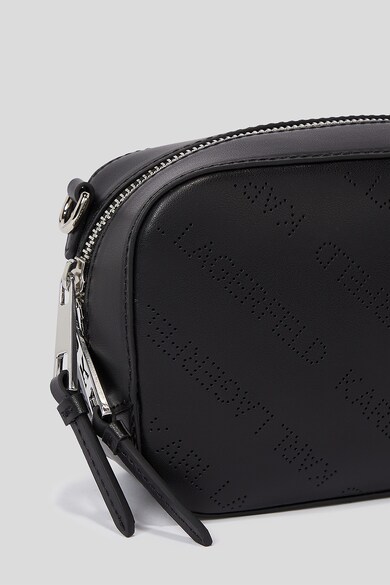 Karl Lagerfeld Geanta crossbody de piele ecologica cu logo cu perforatii K/Punched Femei