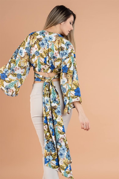RESENSE Heidi crop szaténfelső kimonóujjakkal női