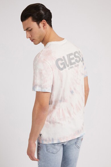 GUESS JEANS Szűk fazonú batikolt póló férfi