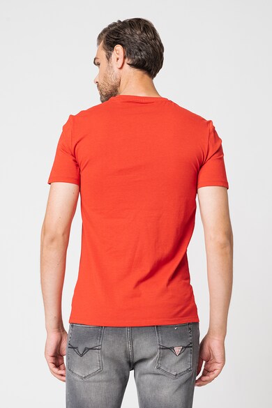 GUESS JEANS Вталена тениска от органичен памук с лого Мъже
