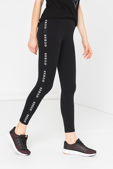 GUESS Sportleggings kontrasztos logós oldalcsíkokkal női