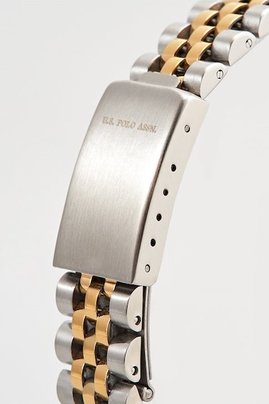 U.S. Polo Assn. Часовник от неръждаема стомана с кристали Жени