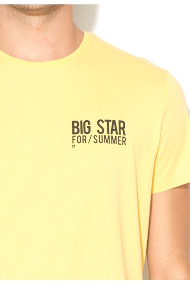 Big Star Tricou galben din bumbac Tenlas Barbati
