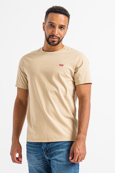 Levi's Памучна тениска с овално деколте и райе Мъже
