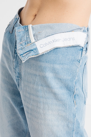 CALVIN KLEIN JEANS Mom fit farmernadrág aszimmetrikus derékrésszel női