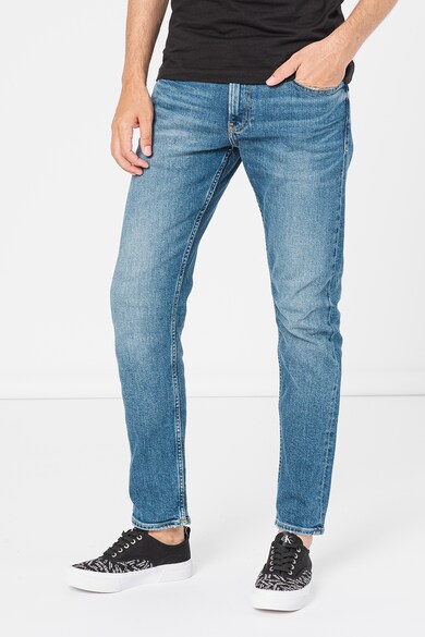 CALVIN KLEIN JEANS Slim fit farmernadrág mosott hatással férfi