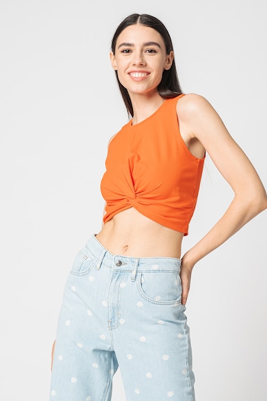 Noisy May Twiggi crop top csomózott részlettel az alsó szegélyen női