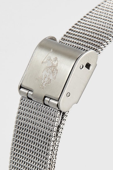 U.S. Polo Assn. Часовник с неръждаема стомана с циркони Жени
