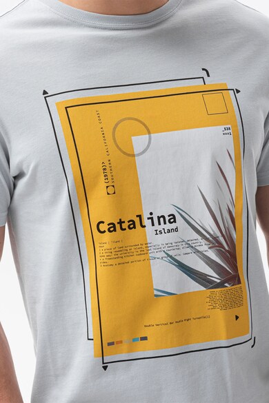 OMBRE Nyomtatott pamut póló, Katalónia férfi
