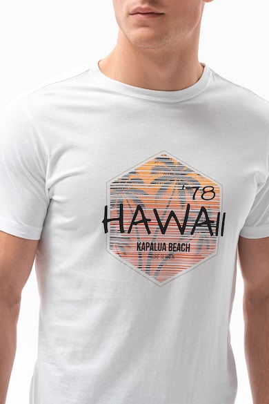 OMBRE Tricou de bumbac cu imprimeu, Hawaii Barbati