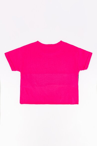 United Colors of Benetton Colorblock dizájnos póló felirattal Lány