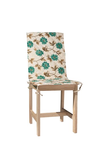 Heinner Home Husa spatar scaun  bumbac, 47x100 cm, Flori Albastre Femei