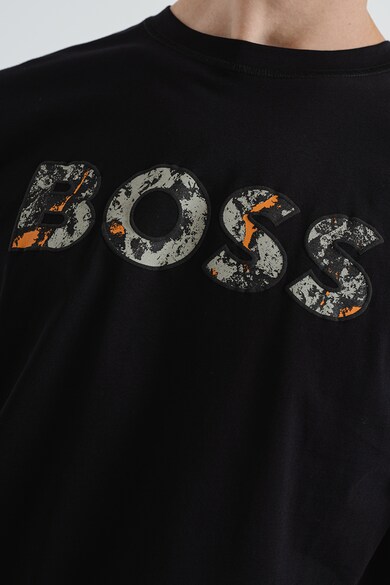 BOSS Tricou relaxed fit cu logo supradimensionat Trury 2 Barbati