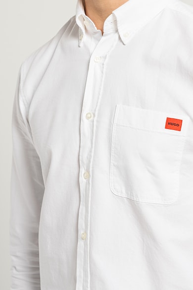 HUGO Вталена риза Evito с джоб на гърдите Мъже