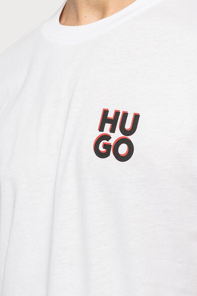 HUGO Tricou de bumbac cu logo pe piept Dimento Barbati