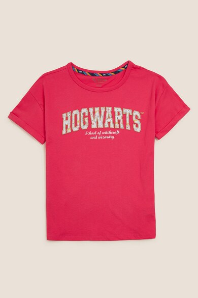Marks & Spencer Памучна тениска с щампа на Harry Potter Момичета