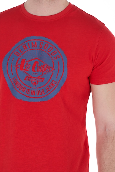 Lee Cooper Тениска с овално деколте и лого Мъже