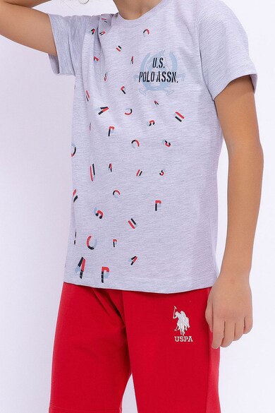 U.S. Polo Assn. Тениска с лого и къс панталон Момчета