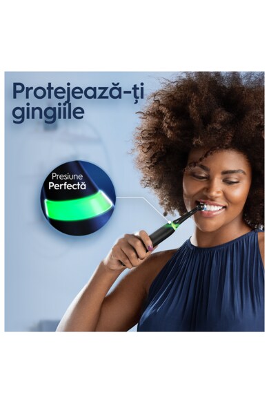 Oral-B Periuta de dinti electrica  iO 4 cu Tehnologie Magnetica si Micro-Vibratii, Senzor de presiune Smart, 4 moduri, 1 capat, Trusa de calatorie Femei