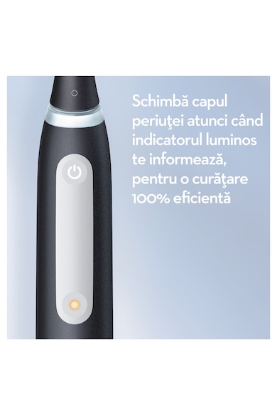 Oral-B Periuta de dinti electrica  iO 4 cu Tehnologie Magnetica si Micro-Vibratii, Senzor de presiune Smart, 4 moduri, 1 capat, Trusa de calatorie Femei