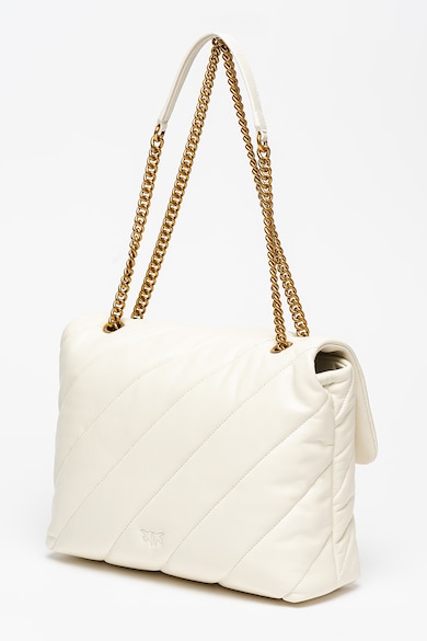 Pinko Кожена чанта за рамо Big Love Puff Maxi Quilt с метално лого Жени