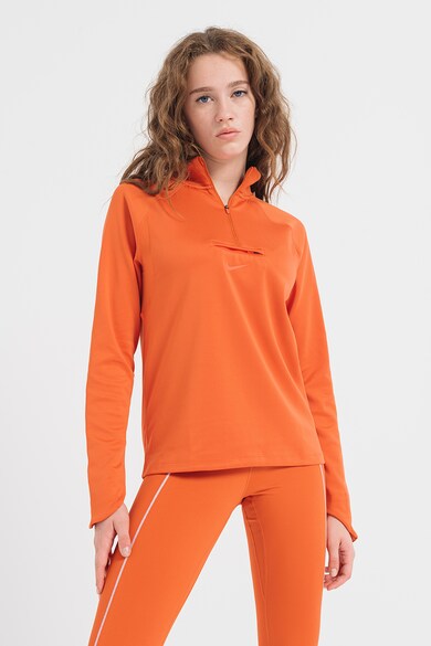 Nike Bluza cu fenta scurta cu fermoar si tehnologie Dri-Fit pentru alergare Element Trail Midlayer Femei
