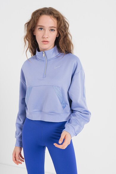 Nike Къса фитнес блуза Therma-FIT с къс цип Жени