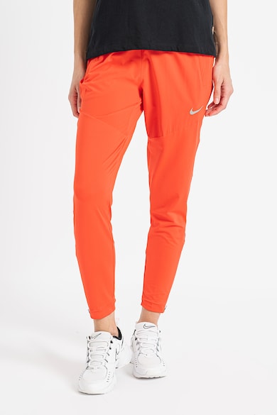 Nike Pantaloni cu tehnologie Dri-FIT si slituri cu fermoar pe glezne, pentru alergare Essential Femei
