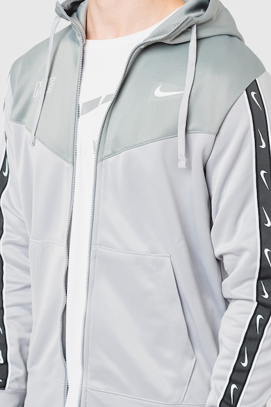 Nike Sportswear Repeat cipzáros felső kapucnival és logóval férfi