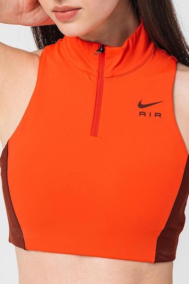 Nike Тренировъчно бюстие Air Swoosh с Dri-Fit и къс цип Жени