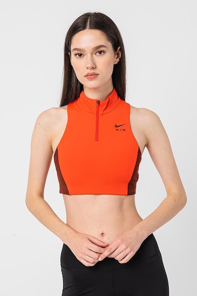 Nike Тренировъчно бюстие Air Swoosh с Dri-Fit и къс цип Жени