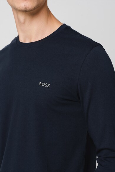 BOSS Bluza de casa regular fit cu decolteu la baza gatului Barbati