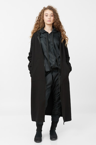Jaisse Uniszex kapucnis hosszú pulóver zsebekkel női