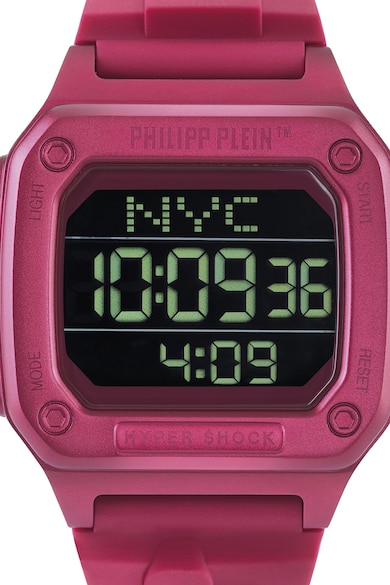 Philipp Plein Дигитален часовник със силиконова каишка Жени