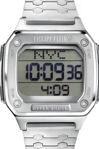 Philipp Plein Унисекс дигитален часовник от неръждаема стомана Мъже