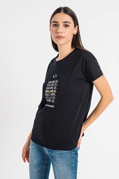 ARMANI EXCHANGE Памучна тениска с щампа Жени